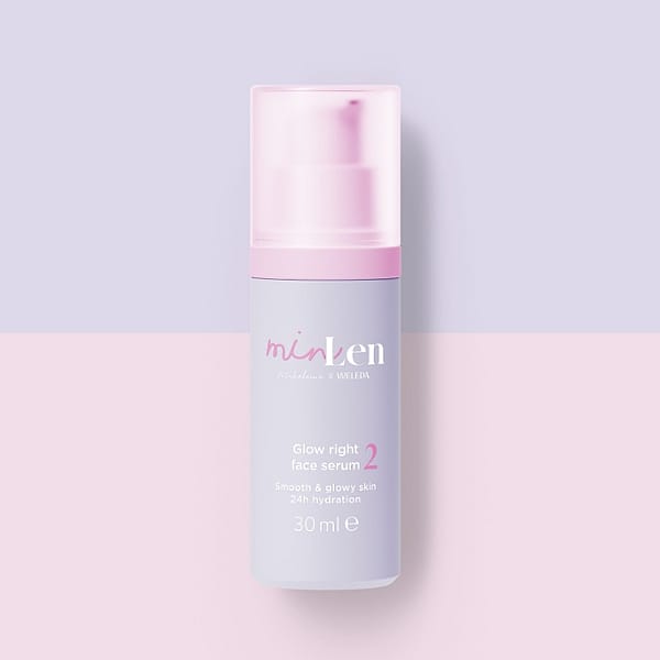 minLen Glow Right Face Serum av Madeleine x Weleda