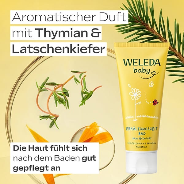 Calendula Erkältungszeit Bad
