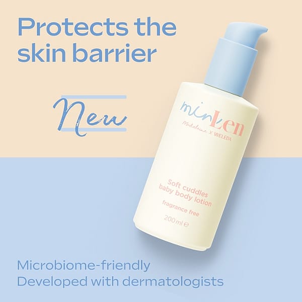 minLen Soft Cuddles Baby Body Lotion by Madeleine x Weleda