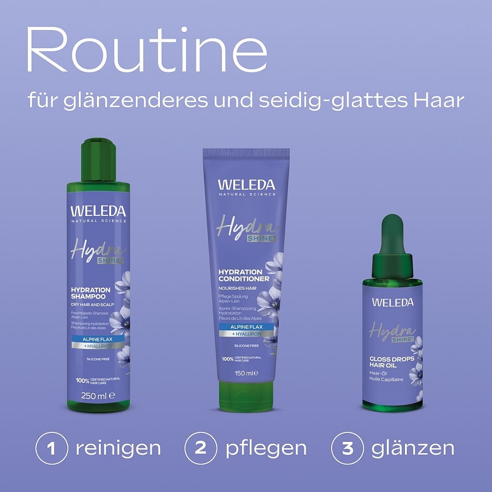 Hydra Shine Feuchtigkeits-Shampoo Alpen-Lein