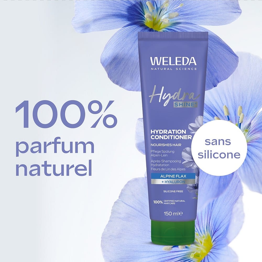 Hydra Shine Après-Shampooing Hydration Fleurs de Lin des Alpes