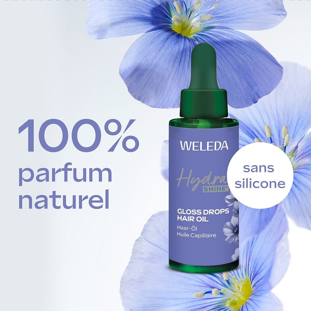 Hydra Shine Gloss Drops Huile Capillaire Fleurs de Lin des Alpes