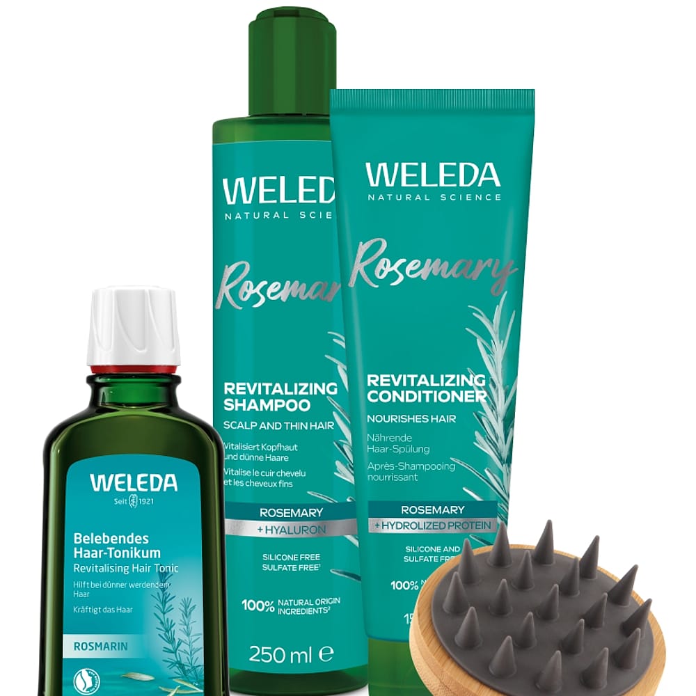 Revitalising Haircare Set mit Kopfhaut-Massagebürste