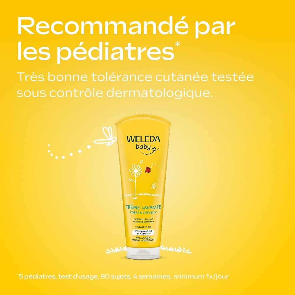 Crème lavante Corps et Cheveux au Calendula - Weleda 8