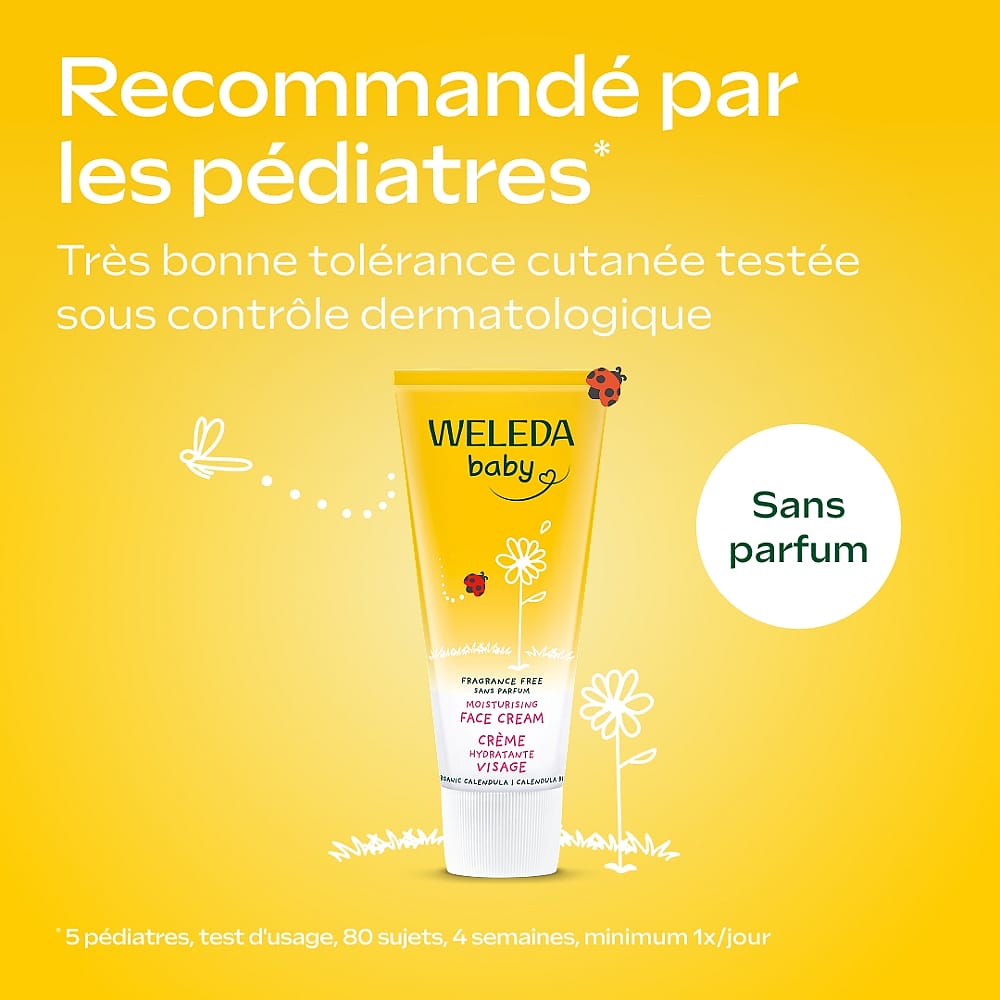 Crème hydratante Visage au Calendula bio sans parfum
