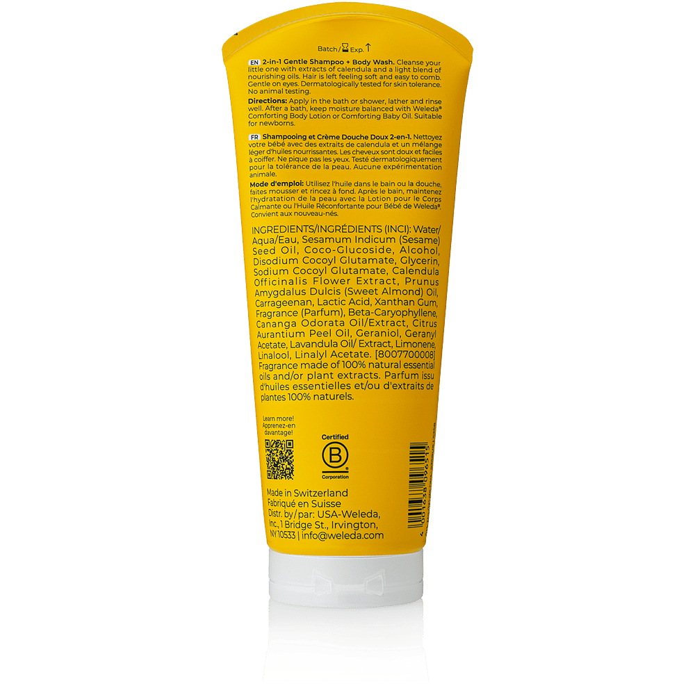 2in1 Gentle Shampoo + Body Wash - Calendula