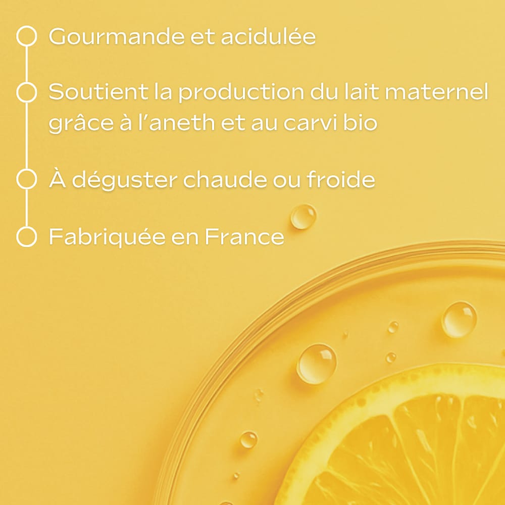 Tisane allaitement bio Citron Gingembre