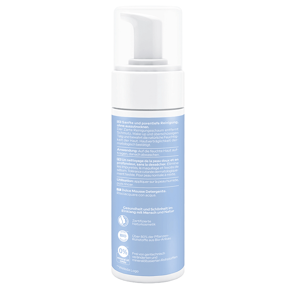 Zarter Reinigungsschaum