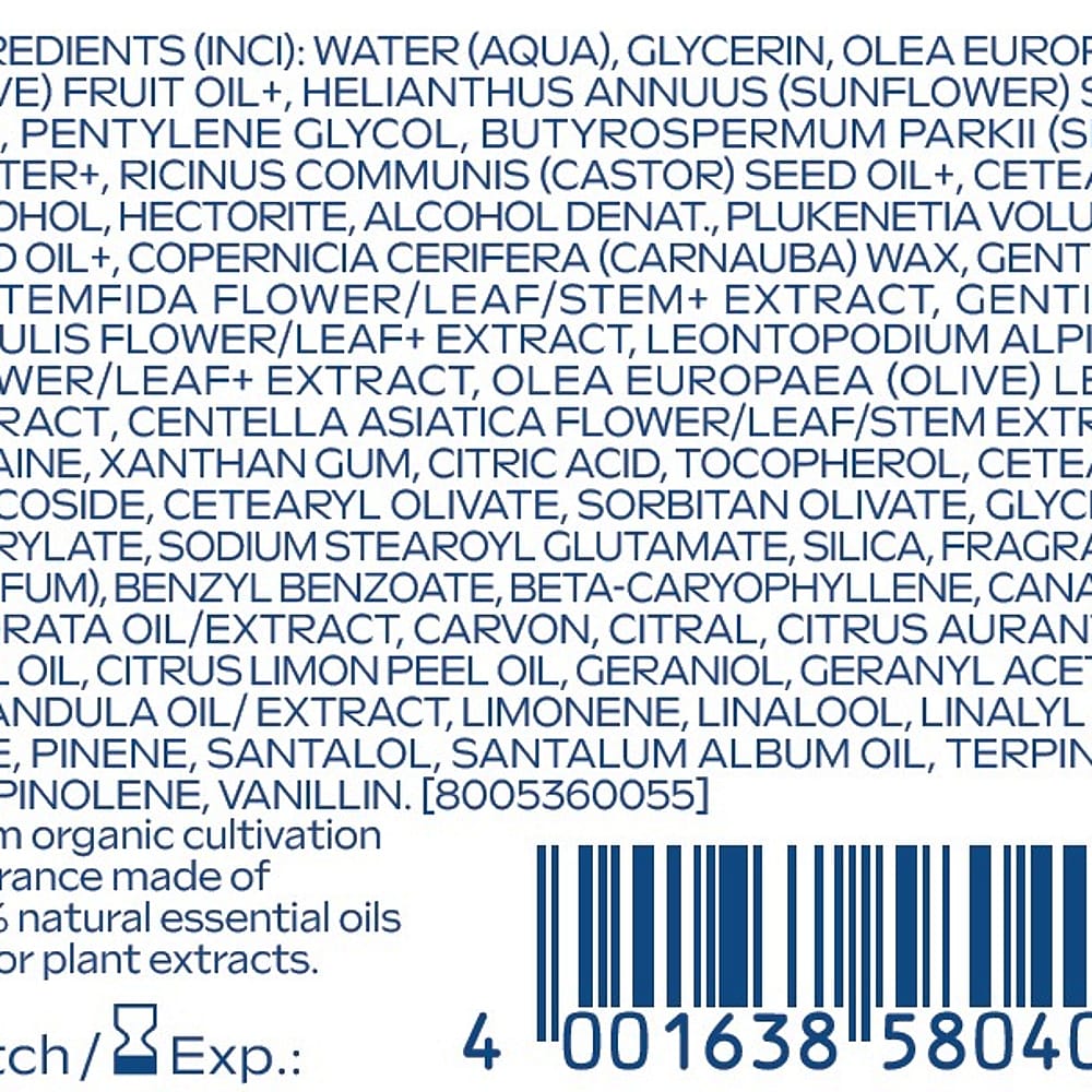 Crema de Día Redensificante de Genciana Azul y Edelweiss