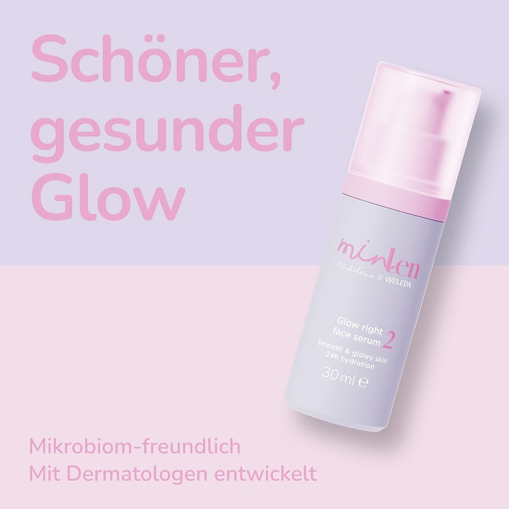 minLen Glow Right Face Serum