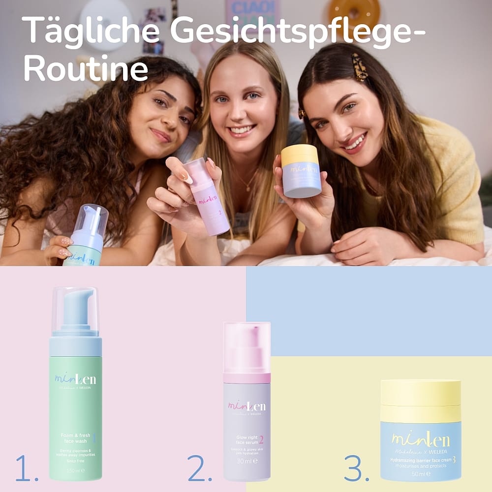 minLen Glow Right Face Serum