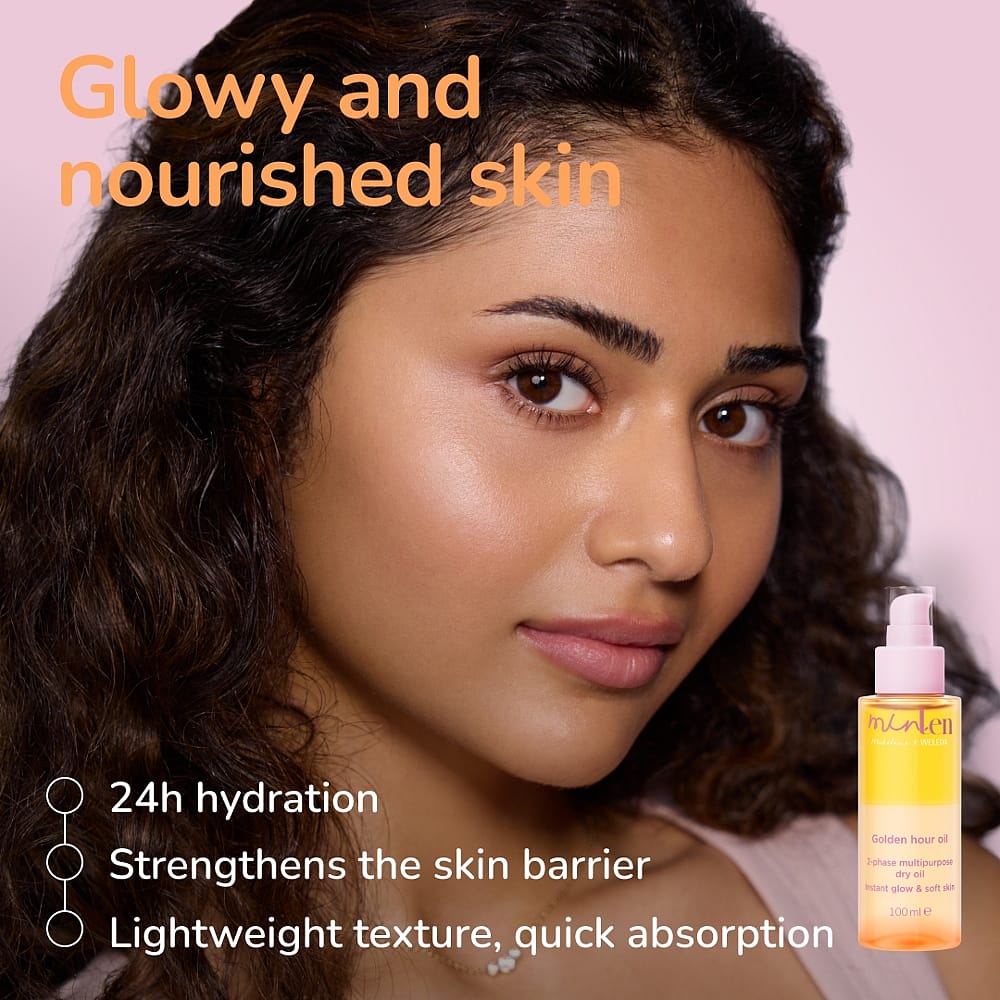 minLen Golden Hour Oil by Madeleine x Weleda