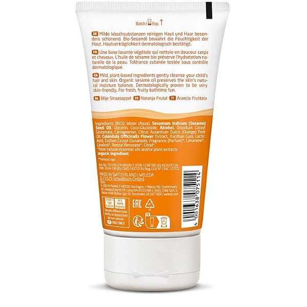 Kids 2in1 Shower & Shampoo Fruchtige Orange