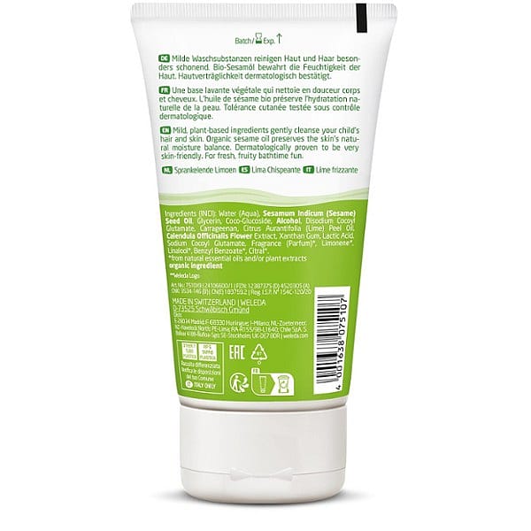 Kids 2in1 Shower & Shampoo Spritzige Limette