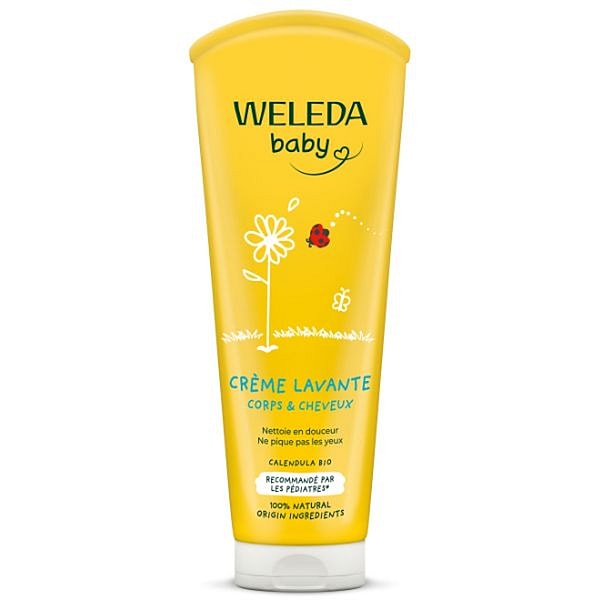 Crème lavante Corps et Cheveux au Calendula - Weleda 4