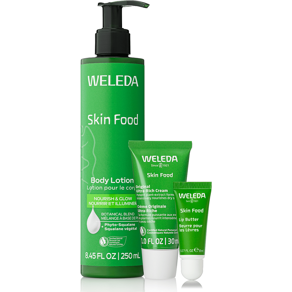 WELEDA Skin Food トラベルキット Skin Food 3 Step Set | Body Care Bundle - Weleda